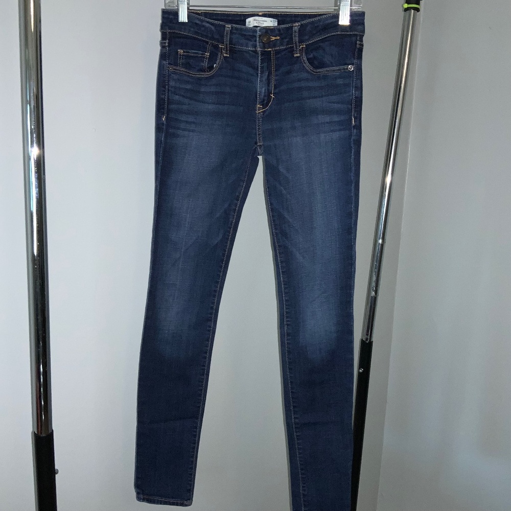 Abercrombie & Fitch skinny jeans Sz 4R 27 x 31 denim low rise